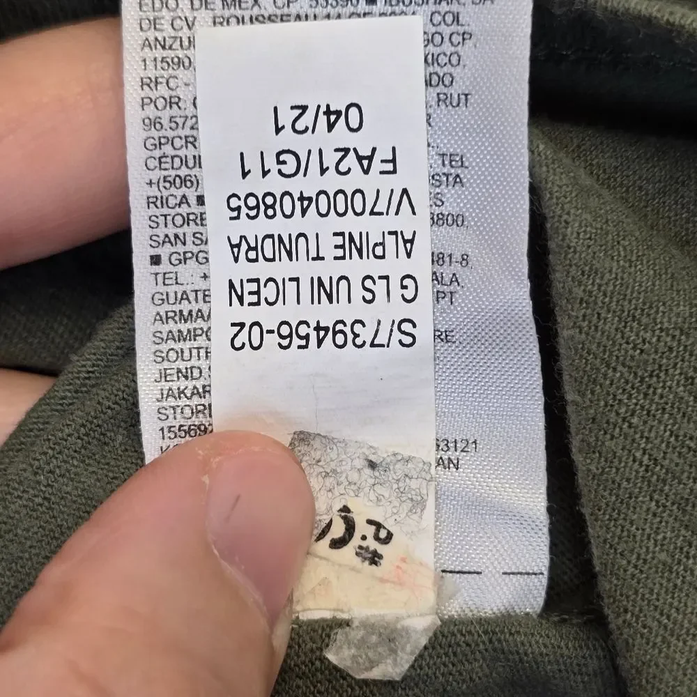 Old Navy Boys S (6-7) Notorious Biggie Graphic Crewneck Long Sleeve Shirt Olive